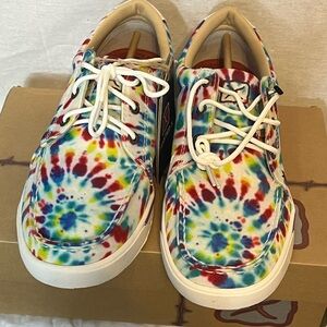 #1833. Twisted X Boots Lace-Up Tie-Dye Kicks Sneakers. NIB. Size 9.5
